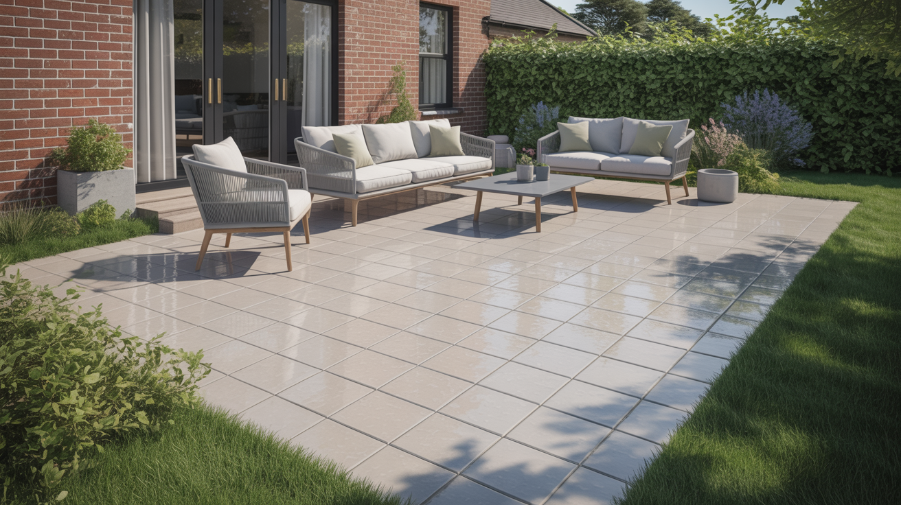 Before and after pressure washing transformation