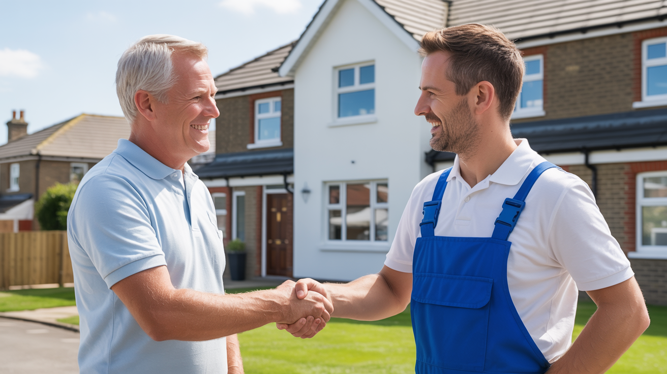 Professional window cleaning delivering sparkling results